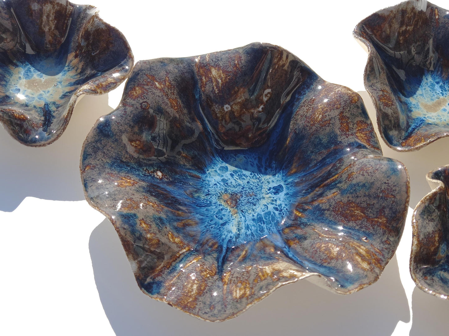 Large Blue Ceramic Wall Art - Ocean Inspired Installation - Minimalist Sculpture - MADE TO ORDER