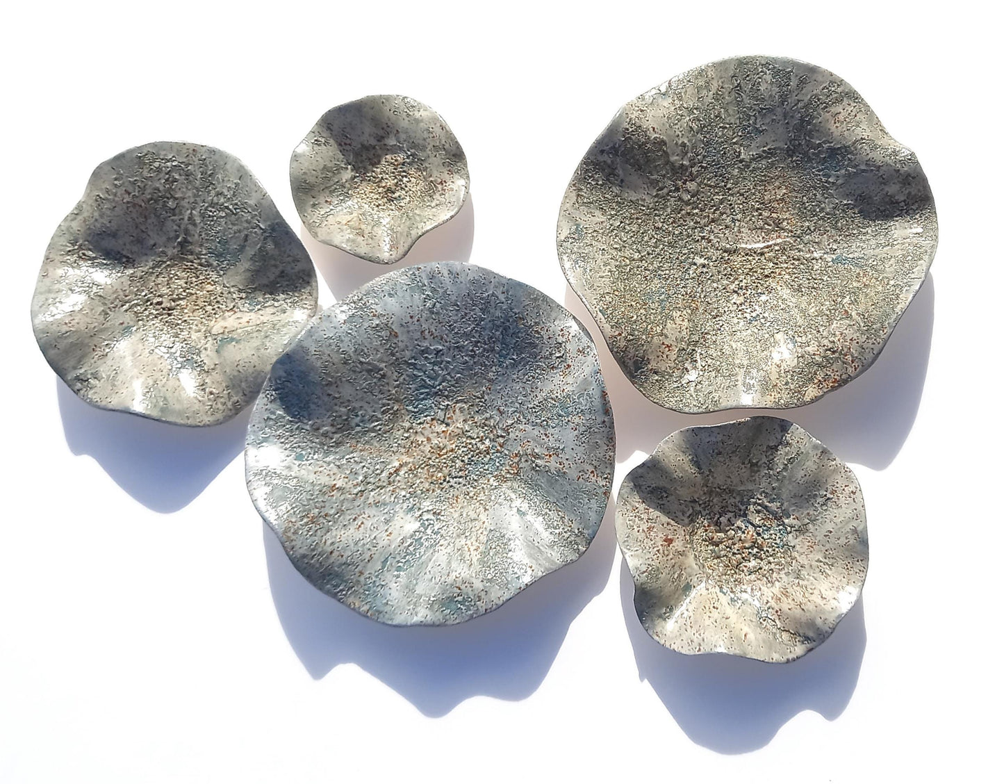 Sage Green Ceramic Wall Art - Modern Flower Sculpture - Made to Order
