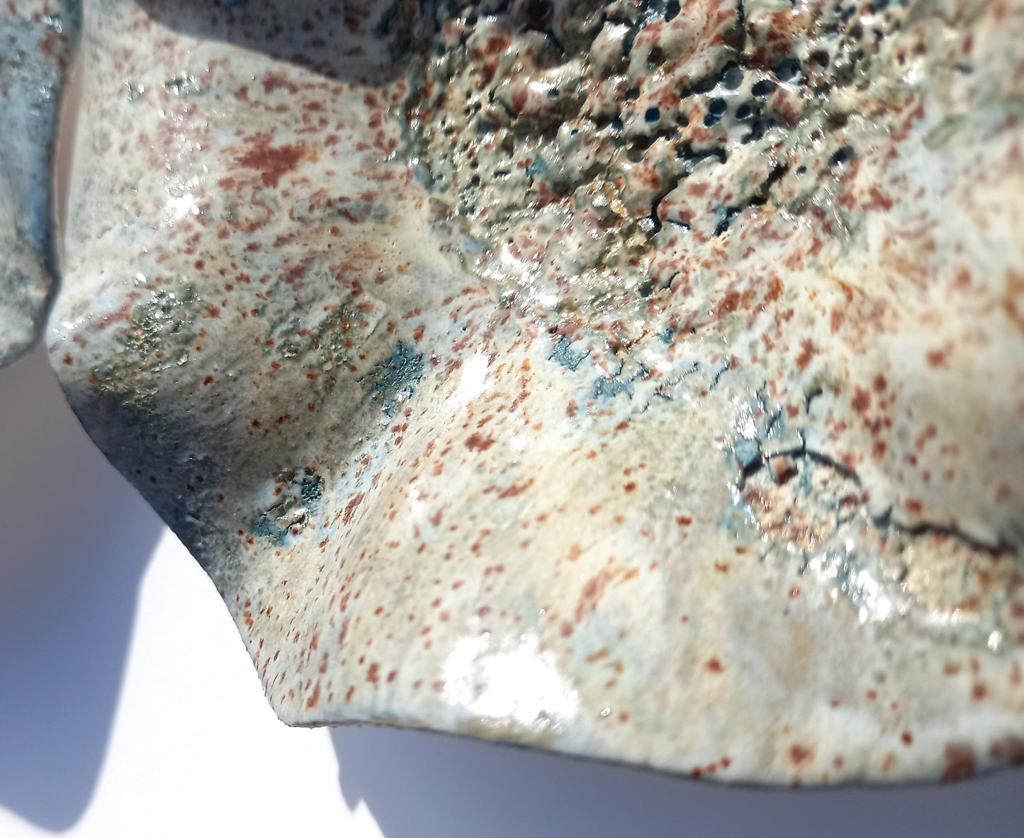 Sage Green Ceramic Wall Art - Modern Flower Sculpture - Made to Order