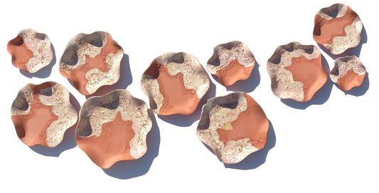 Handmade Terracotta Tile Wall Art: Earthy Ceramic Sculpture, Made to Order