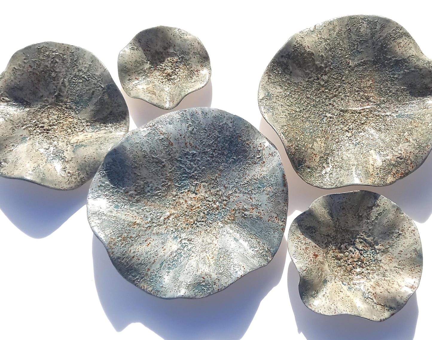 Sage Green Ceramic Wall Art - Modern Flower Sculpture - Made to Order