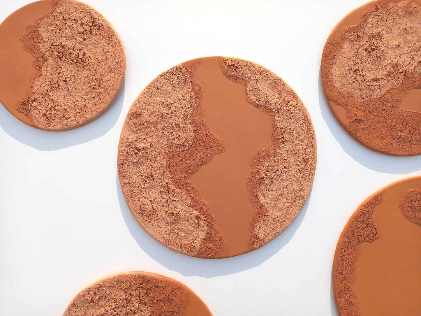 Large Terracotta Wall Tile: Handmade Ceramic Wall Sculpture, Desert Decor (Made to Order)