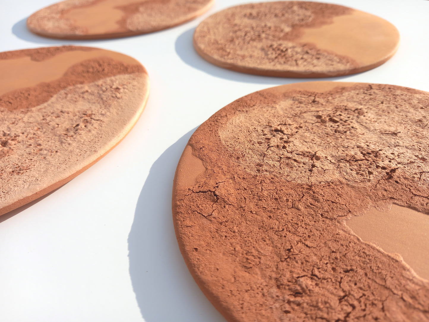 Large Terracotta Wall Tile: Handmade Ceramic Wall Sculpture, Desert Decor (Made to Order)