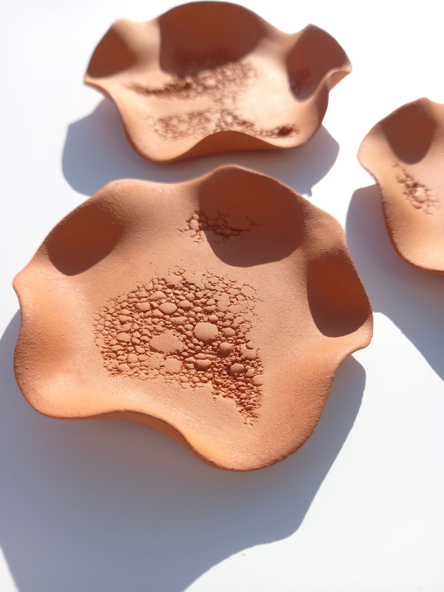 Terracotta Flower Wall Sculpture: Large Ceramic Tile Art (MADE TO ORDER)