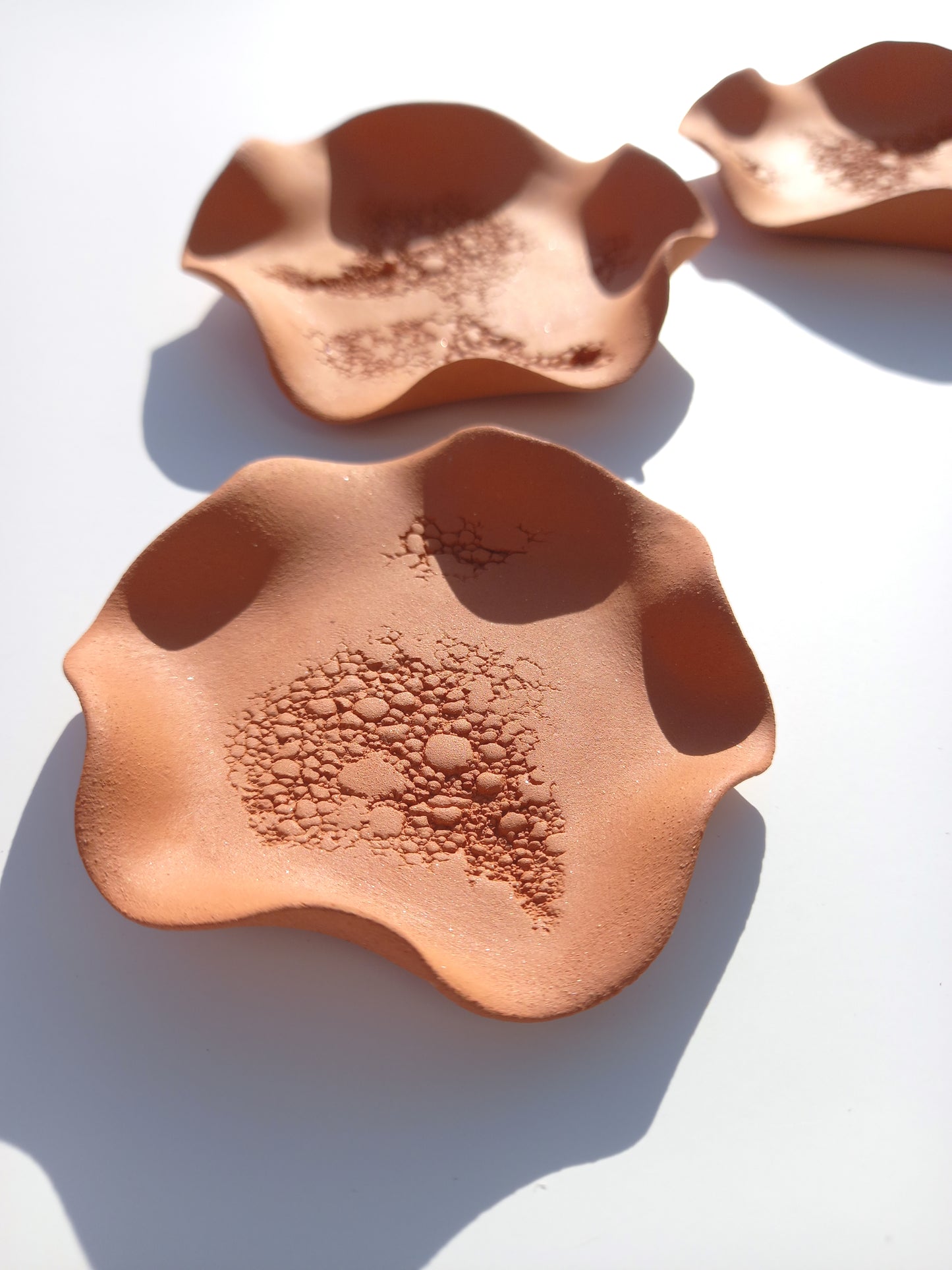 Terracotta Flower Wall Sculpture: Large Ceramic Tile Art (MADE TO ORDER)