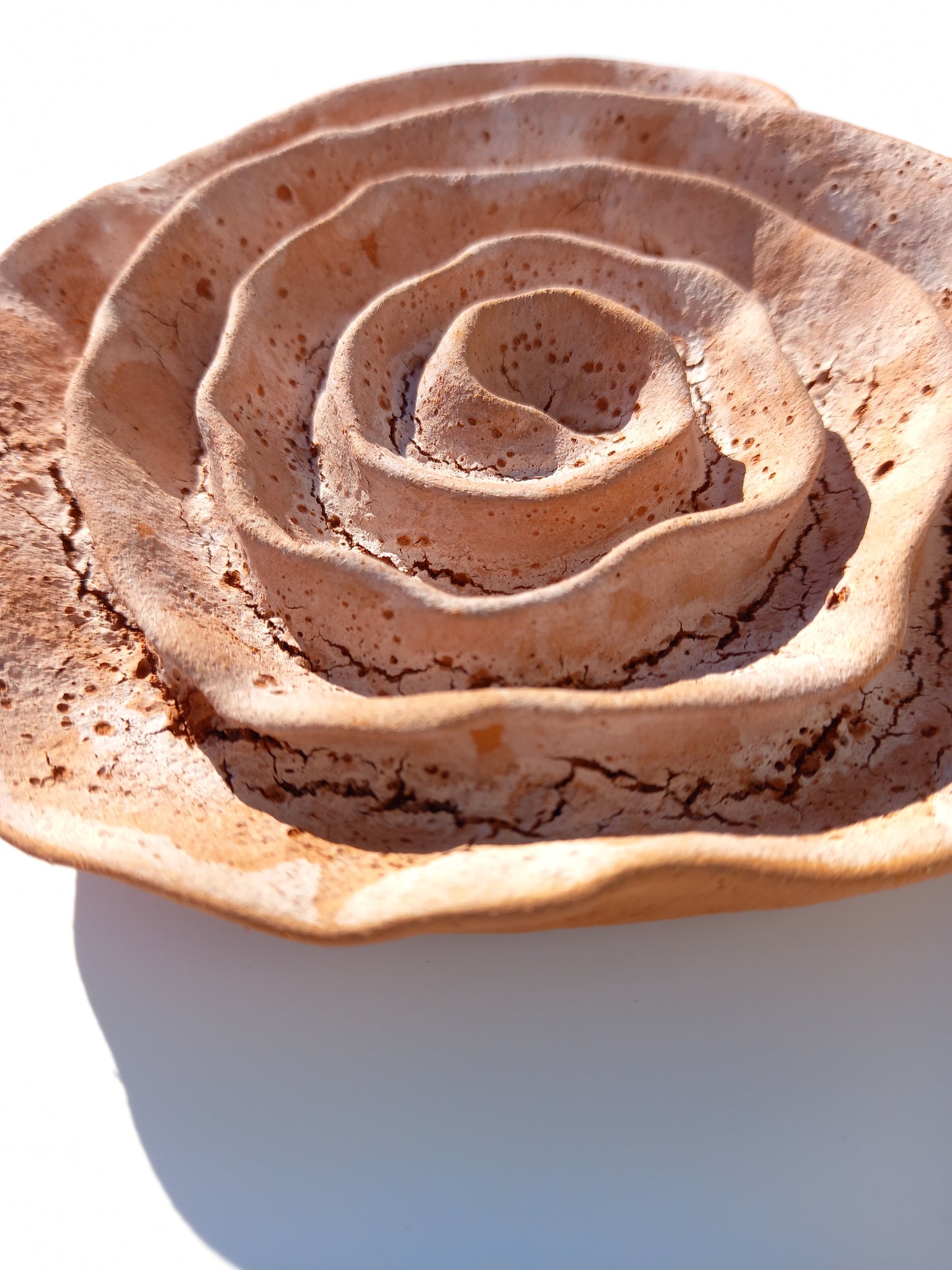 Ceramic Flower Sculpture Set: Handmade Wall Art, Made to Order