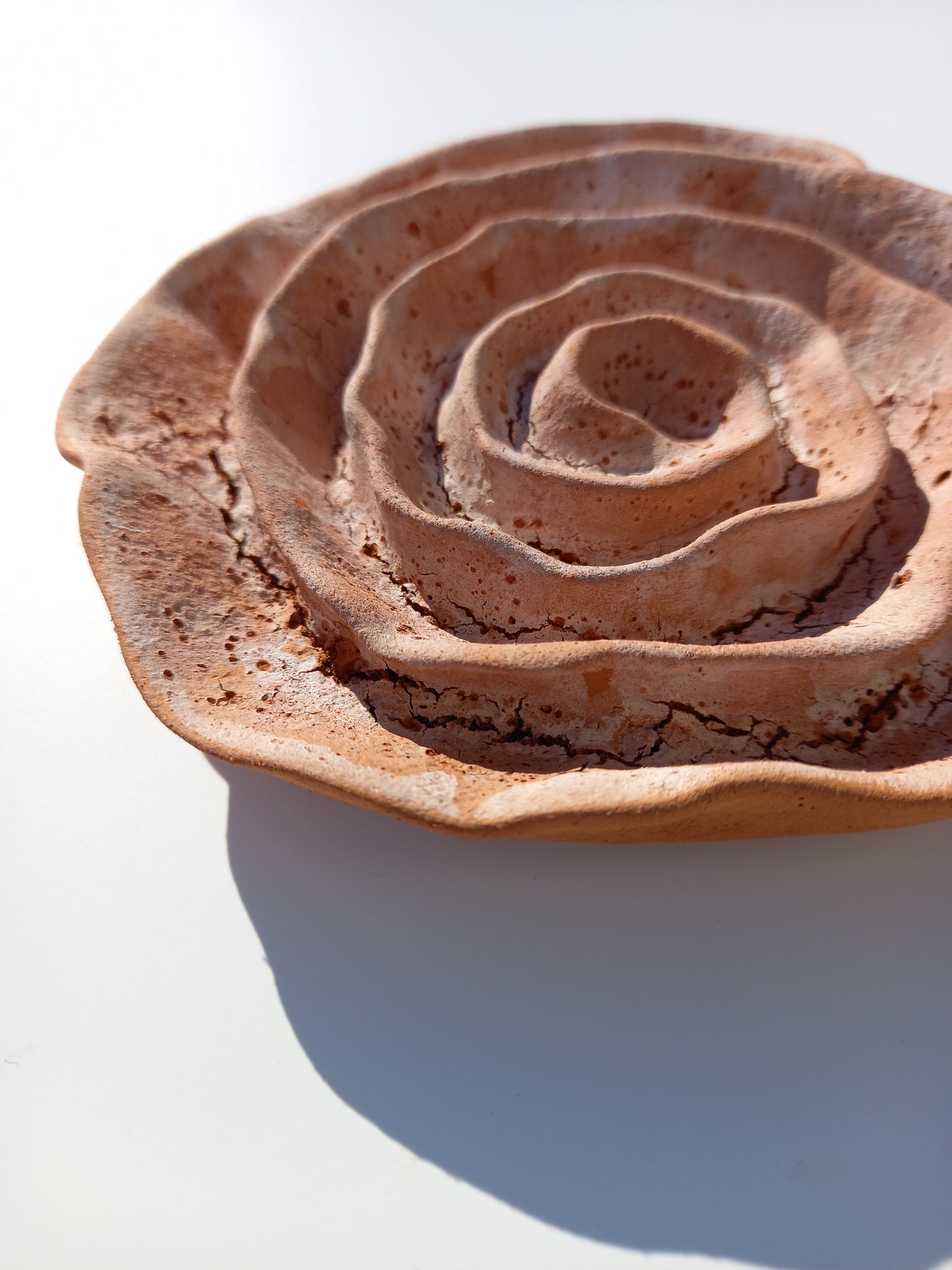 Ceramic Flower Sculpture Set: Handmade Wall Art, Made to Order