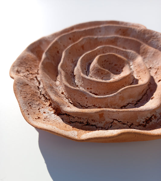 Ceramic Flower Sculpture Set: Handmade Wall Art, Made to Order