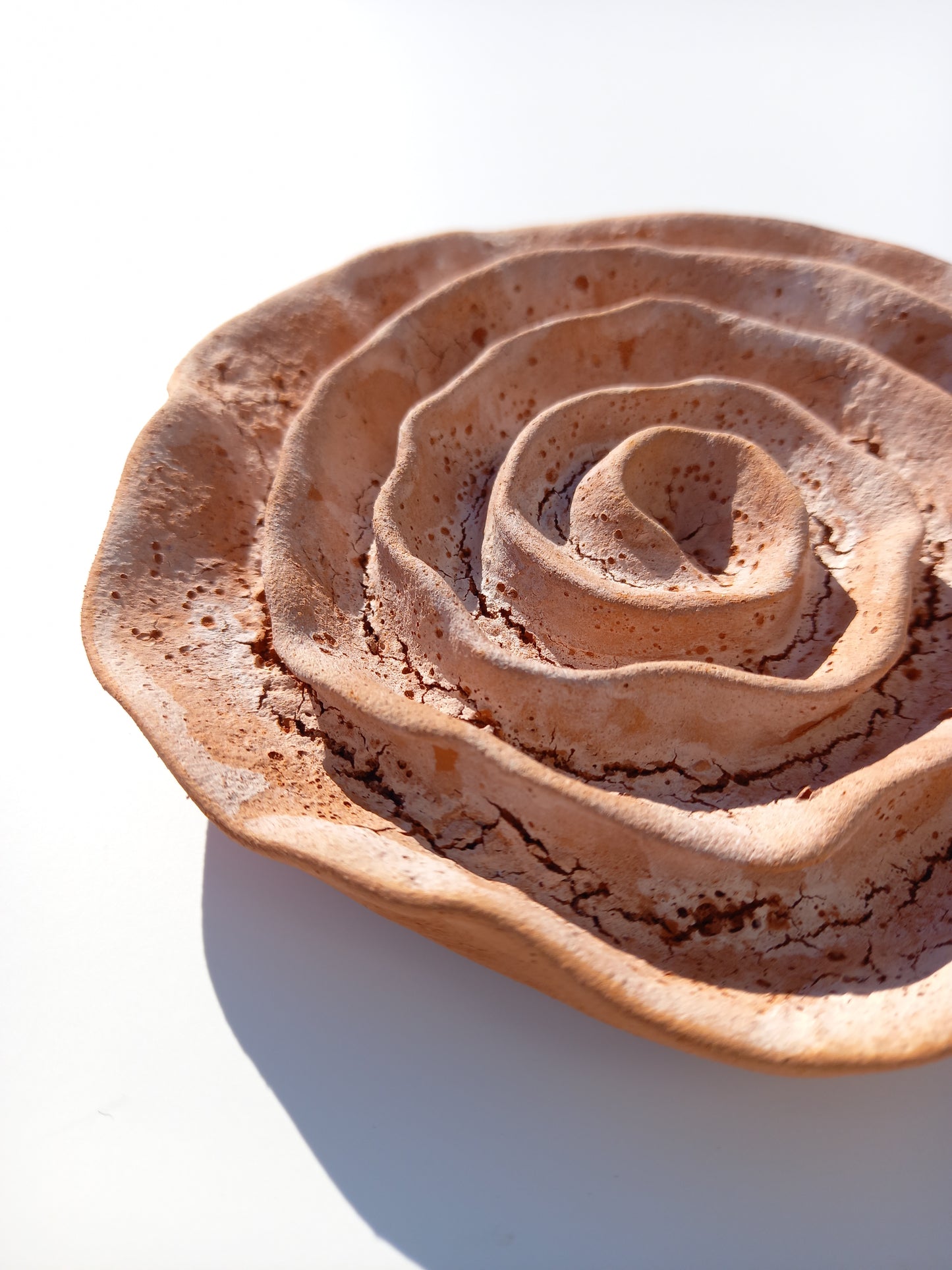 Ceramic Flower Sculpture Set: Handmade Wall Art, Made to Order
