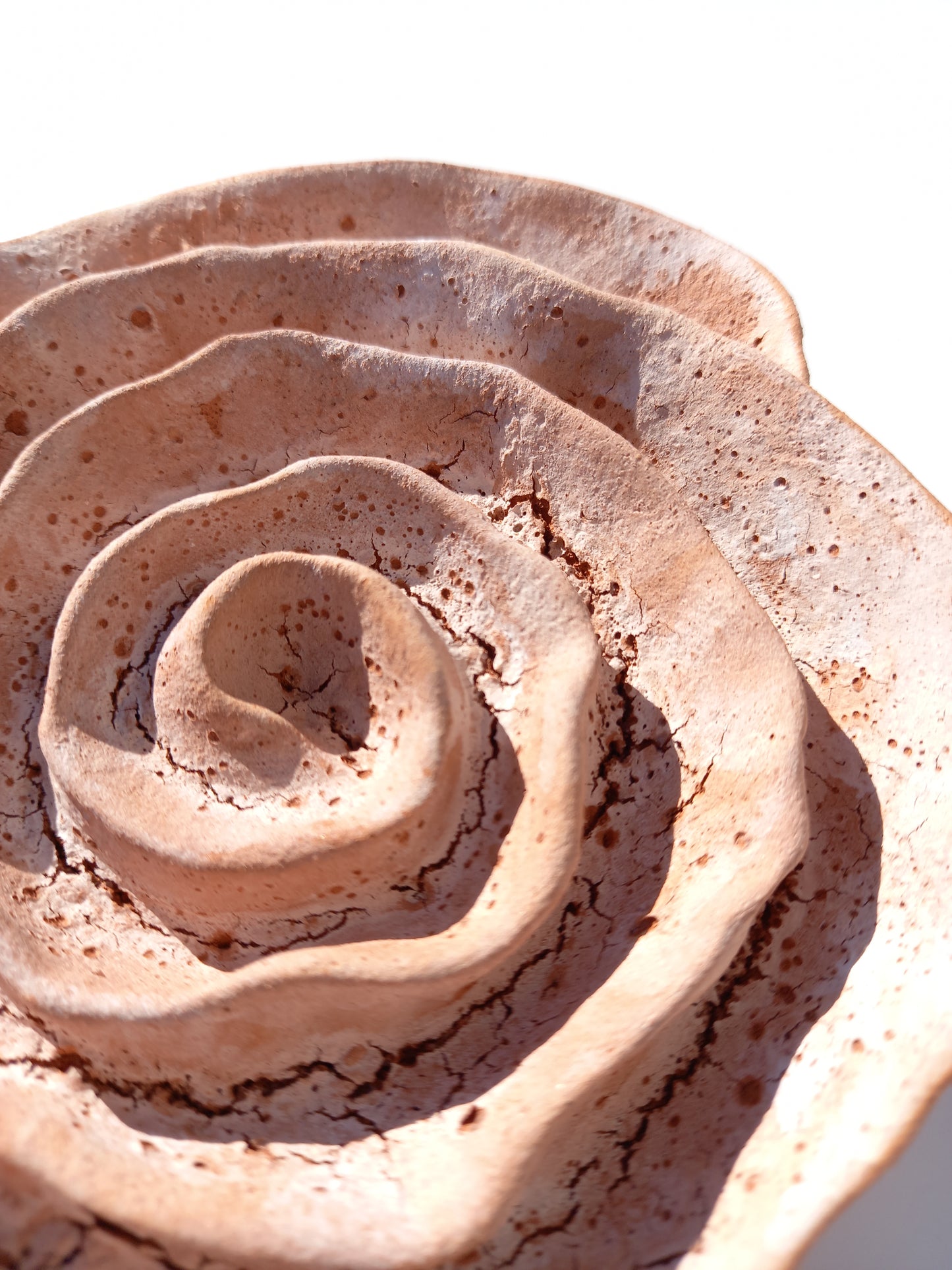 Ceramic Flower Sculpture Set: Handmade Wall Art, Made to Order