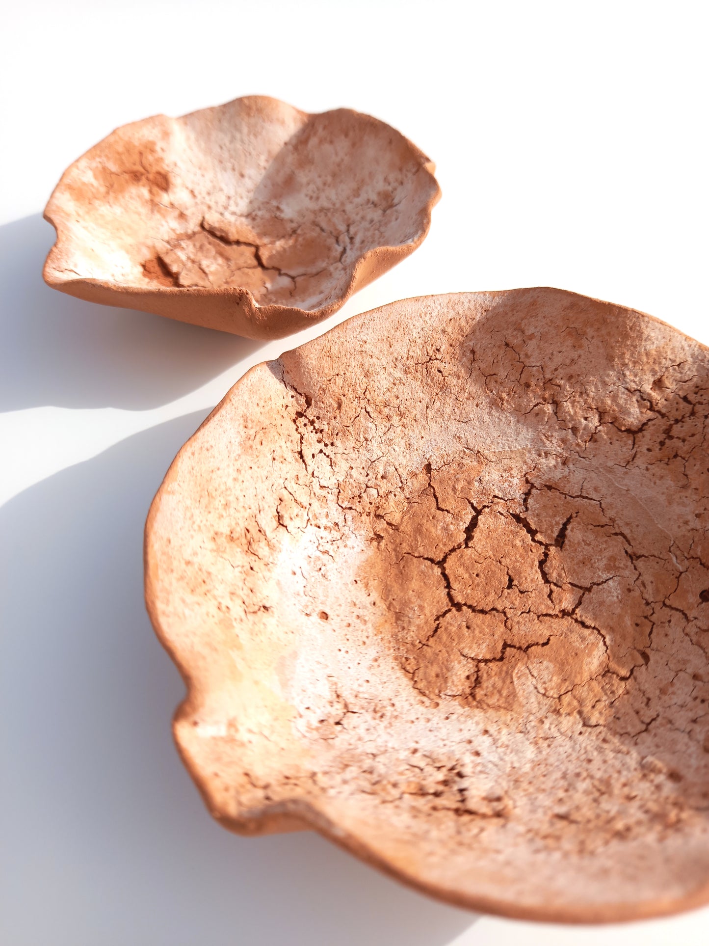 Handmade Terracotta Tulip Wall Sculpture: Earthy Ceramic Tile Art