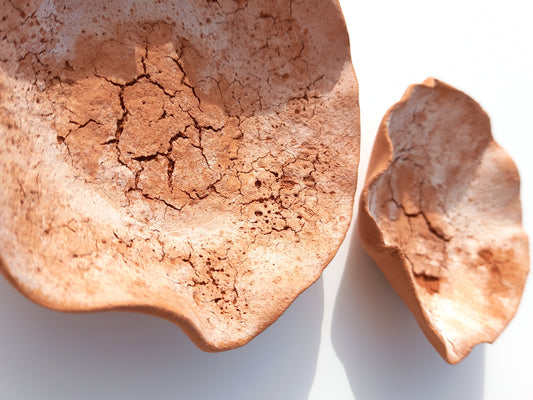 Handmade Terracotta Tulip Wall Sculpture: Earthy Ceramic Tile Art