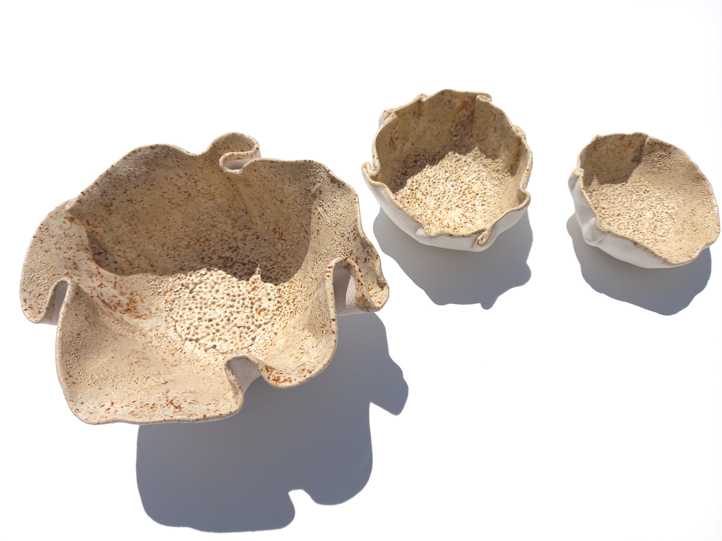 Handmade Ceramic Tulip Wall Art: Beige Wall Sculptures (Made to Order)