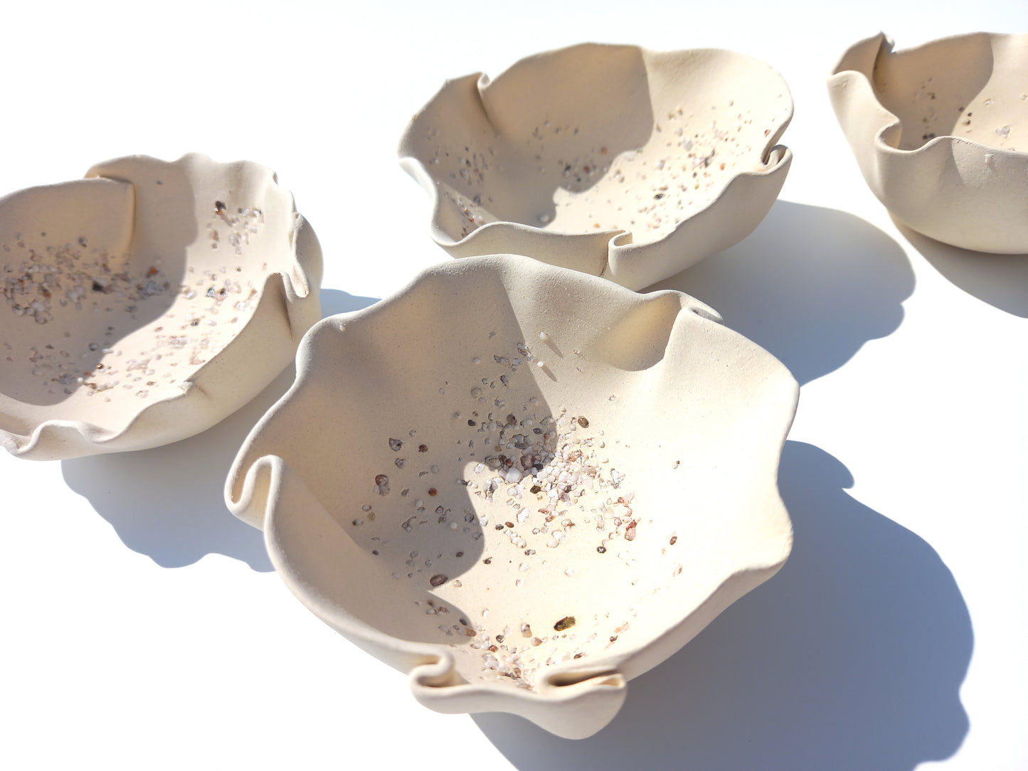 Ivory Porcelain Tulip Wall Art Sculpture Set - Handmade to Order