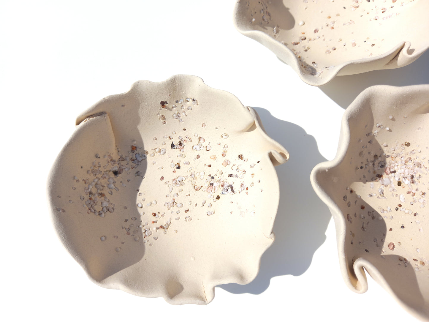 Ivory Porcelain Tulip Wall Art Sculpture Set - Handmade to Order