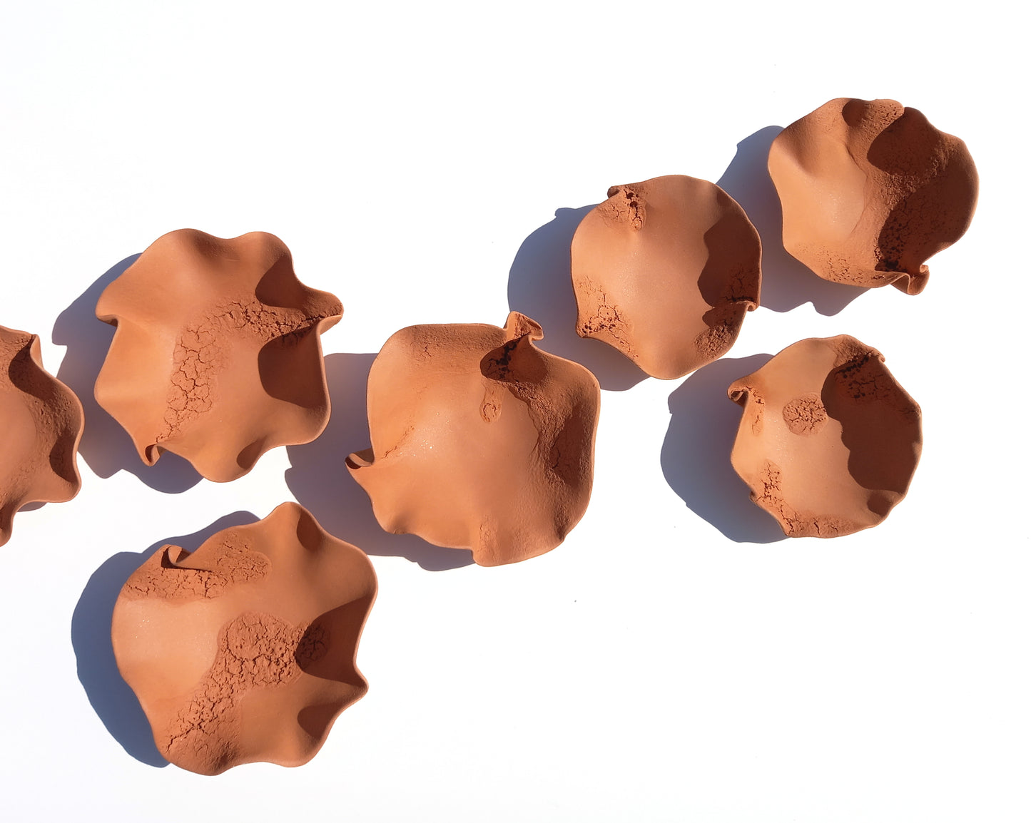 Large Terracotta Wall Art - Ceramic Installation - Organic Modern Sculpture Set - MADE TO ORDER