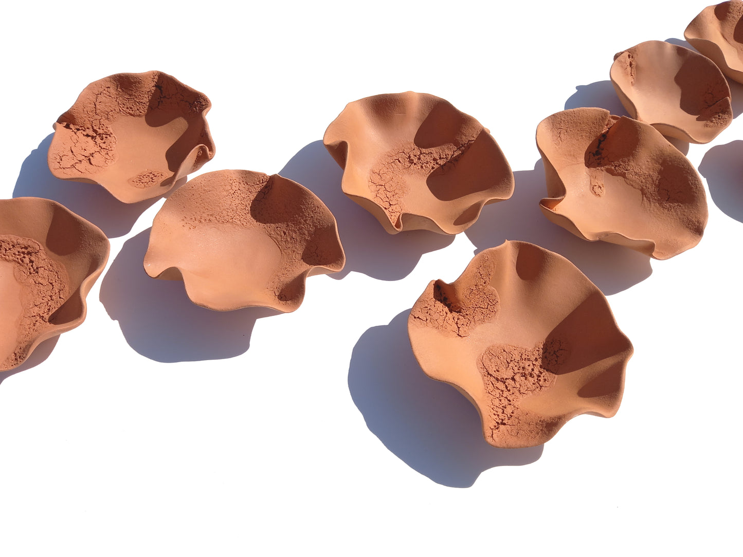 Large Terracotta Wall Art - Ceramic Installation - Organic Modern Sculpture Set - MADE TO ORDER