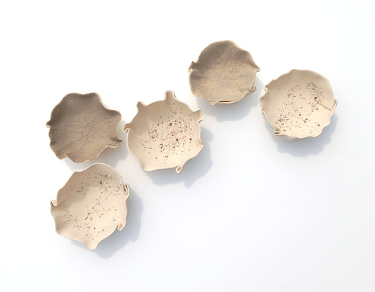 Dune, Taupe & Oatmeal Porcelain Wall Art Sculptures (with hangers) - Ceramic Installation - Made to Order