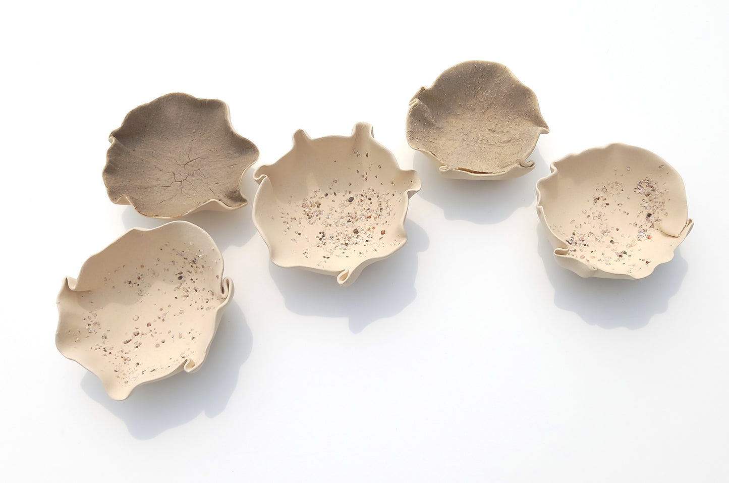 Dune, Taupe & Oatmeal Porcelain Wall Art Sculptures (with hangers) - Ceramic Installation - Made to Order