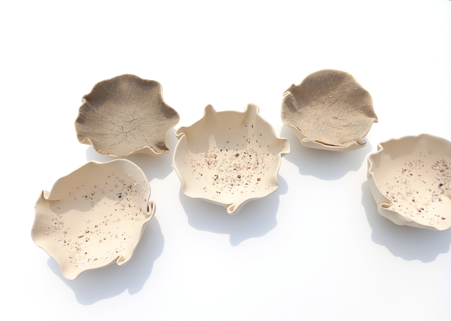 Dune, Taupe & Oatmeal Porcelain Wall Art Sculptures (with hangers) - Ceramic Installation - Made to Order