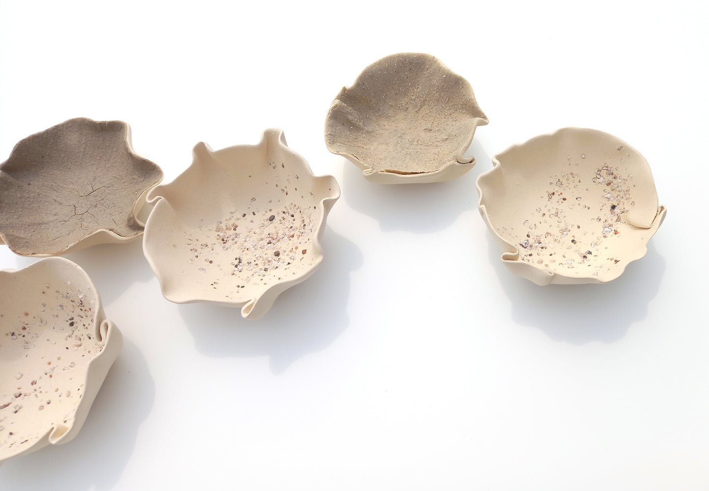 Dune, Taupe & Oatmeal Porcelain Wall Art Sculptures (with hangers) - Ceramic Installation - Made to Order