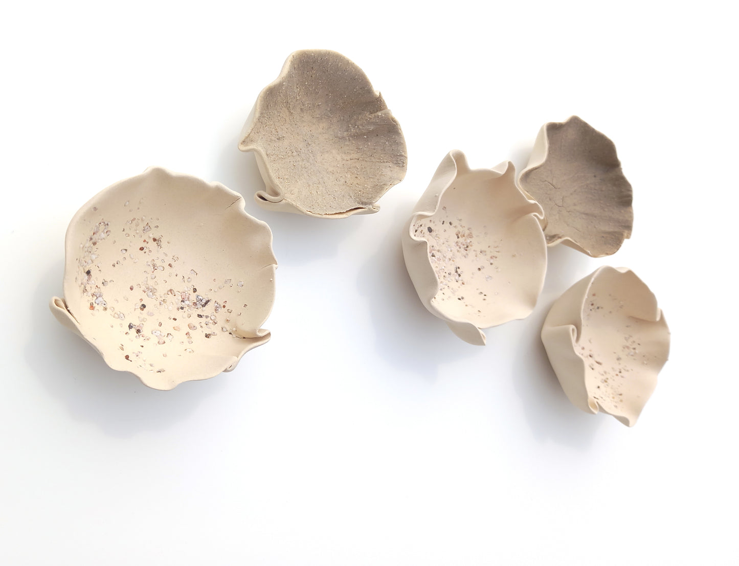 Dune, Taupe & Oatmeal Porcelain Wall Art Sculptures (with hangers) - Ceramic Installation - Made to Order