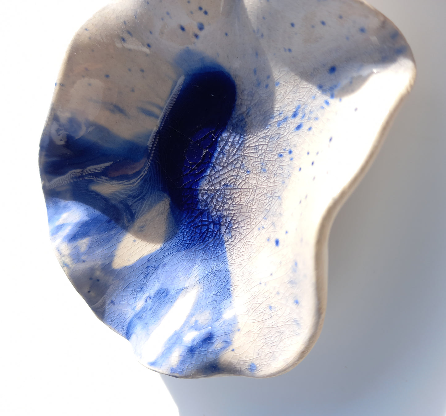 Santorini Blue & White Ceramic Wall Art: Art Installation Sculpture, Made to Order