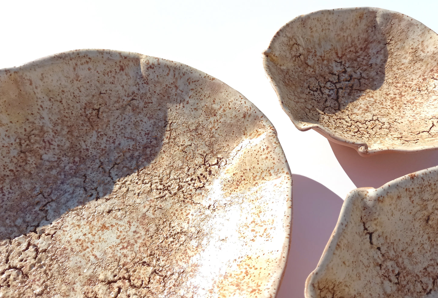Large Beige Terracotta Wall Art Tiles: Earthy Ceramic Wall Sculpture - Made to Order
