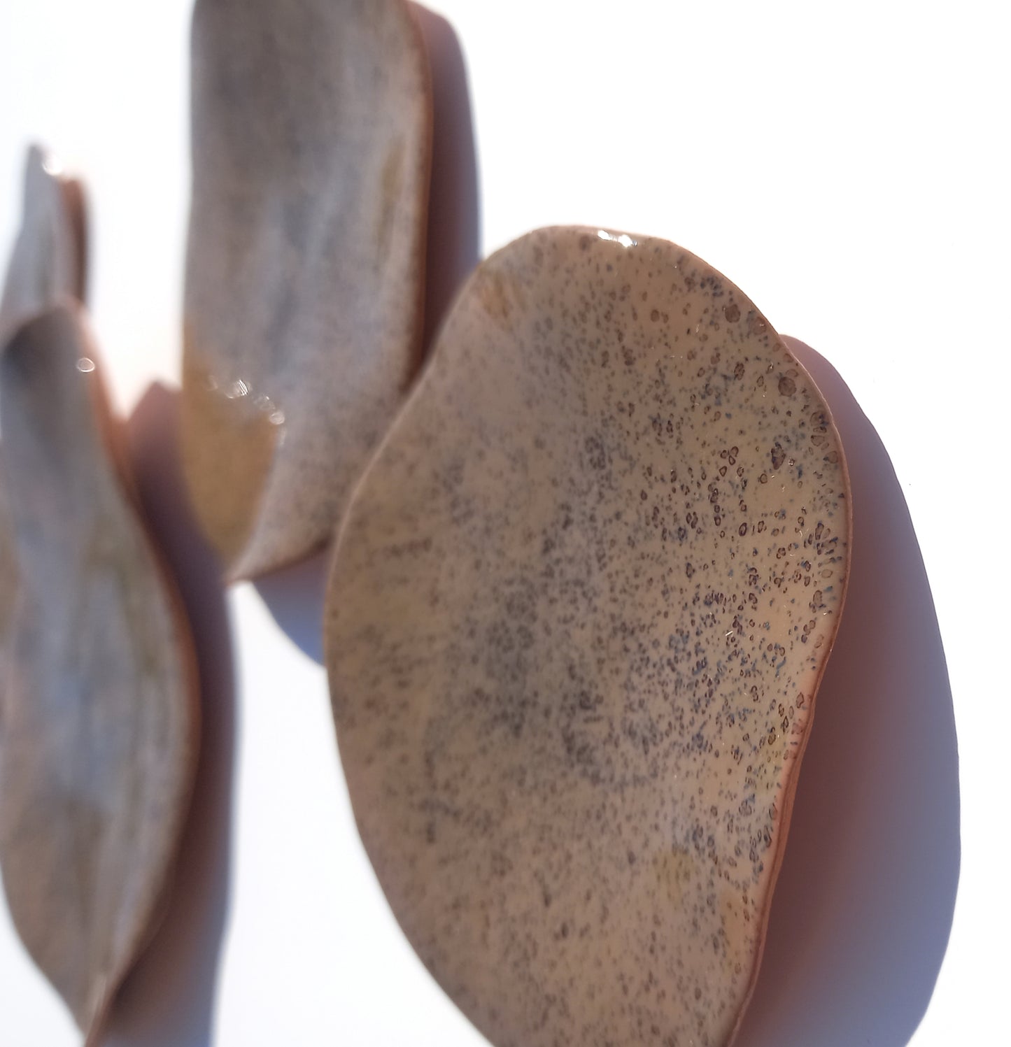 Toffee Brown Terracotta Wall Art - Ceramic Wall Sculpture - Modern Decorative Tiles - Made to Order