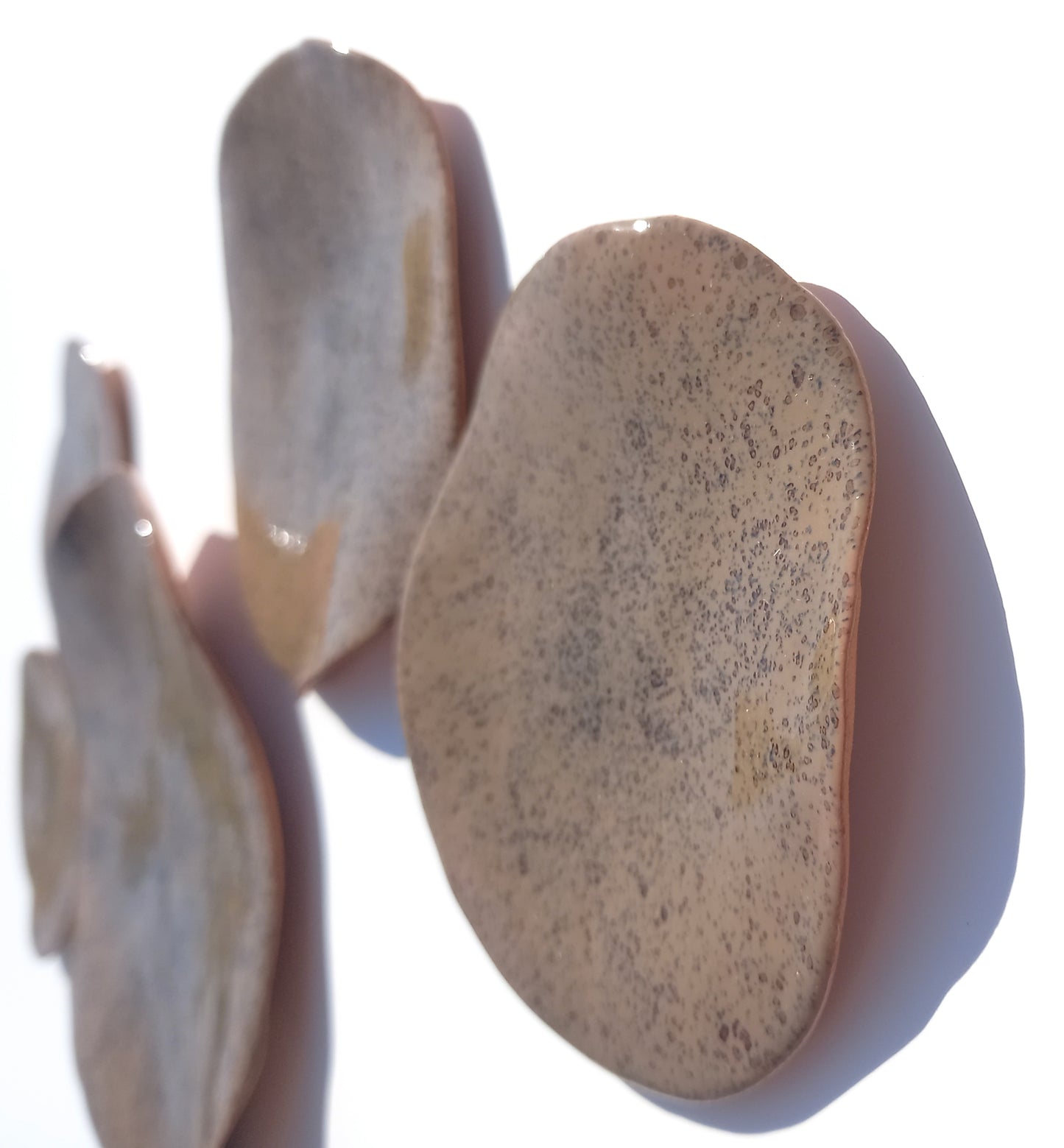 Toffee Brown Terracotta Wall Art - Ceramic Wall Sculpture - Modern Decorative Tiles - Made to Order