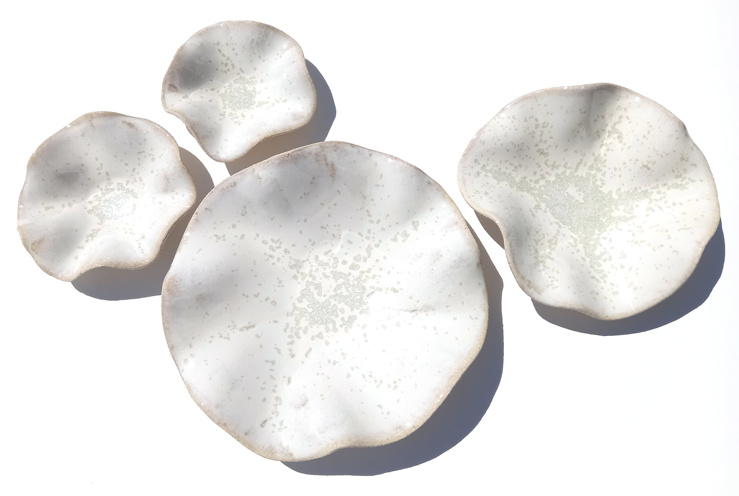 Alabaster White Porcelain Art Sculpture: Oatmeal Custom Ceramic Wall Decor, Made to Order