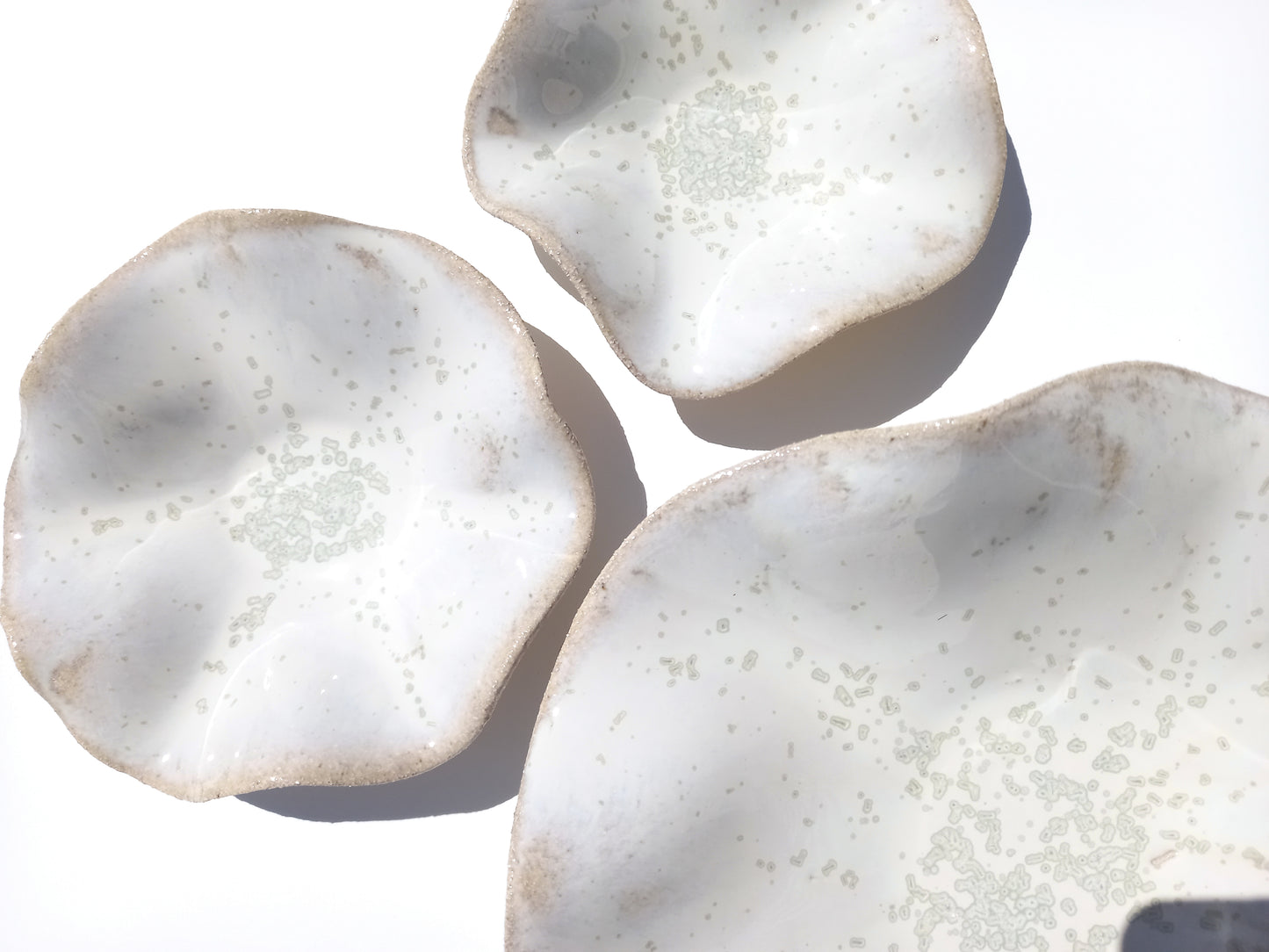 Alabaster White Porcelain Art Sculpture: Oatmeal Custom Ceramic Wall Decor, Made to Order