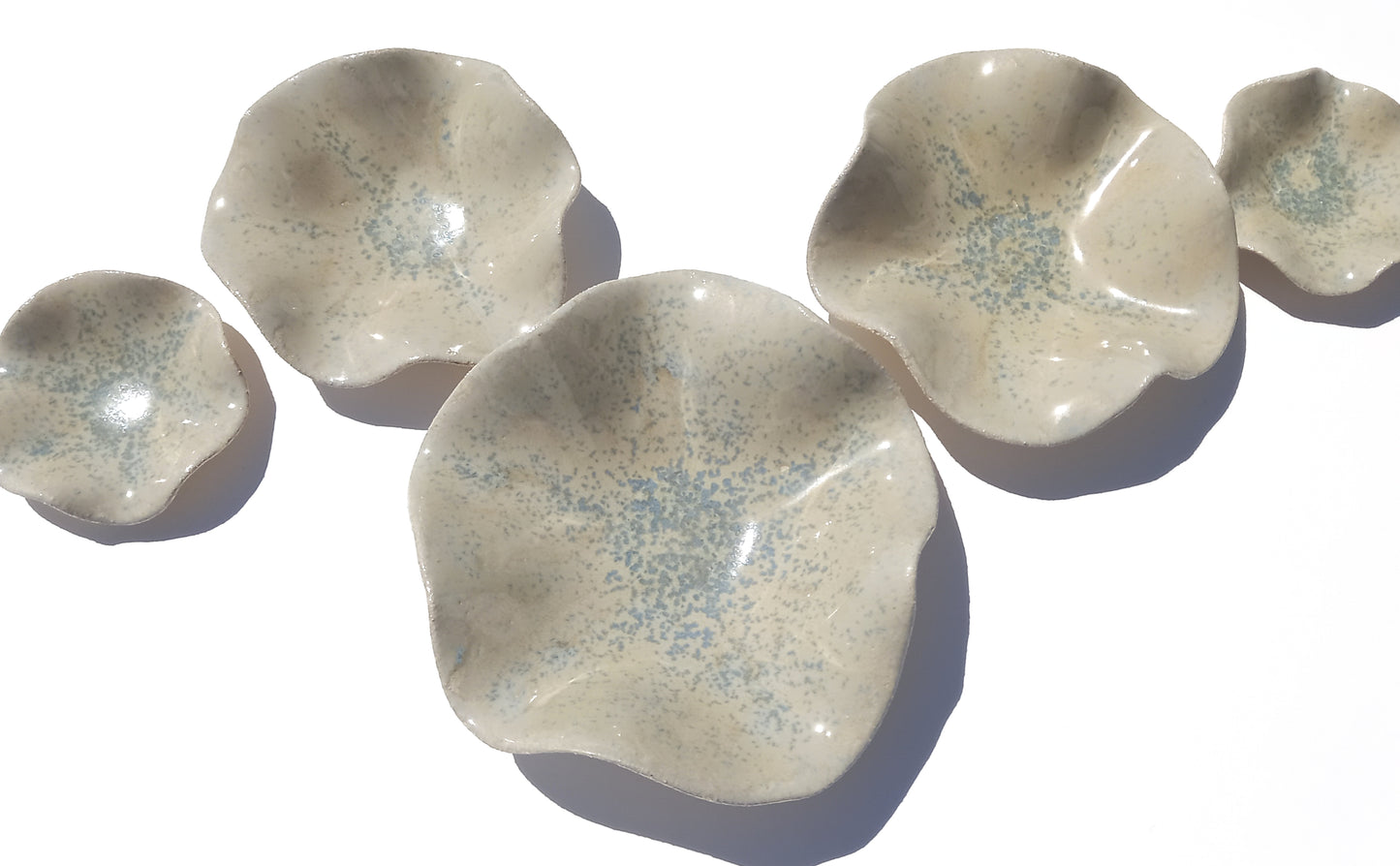Sage Green Ceramic Wall Installation, Light Olive Organic Art Sculpture, Made to Order