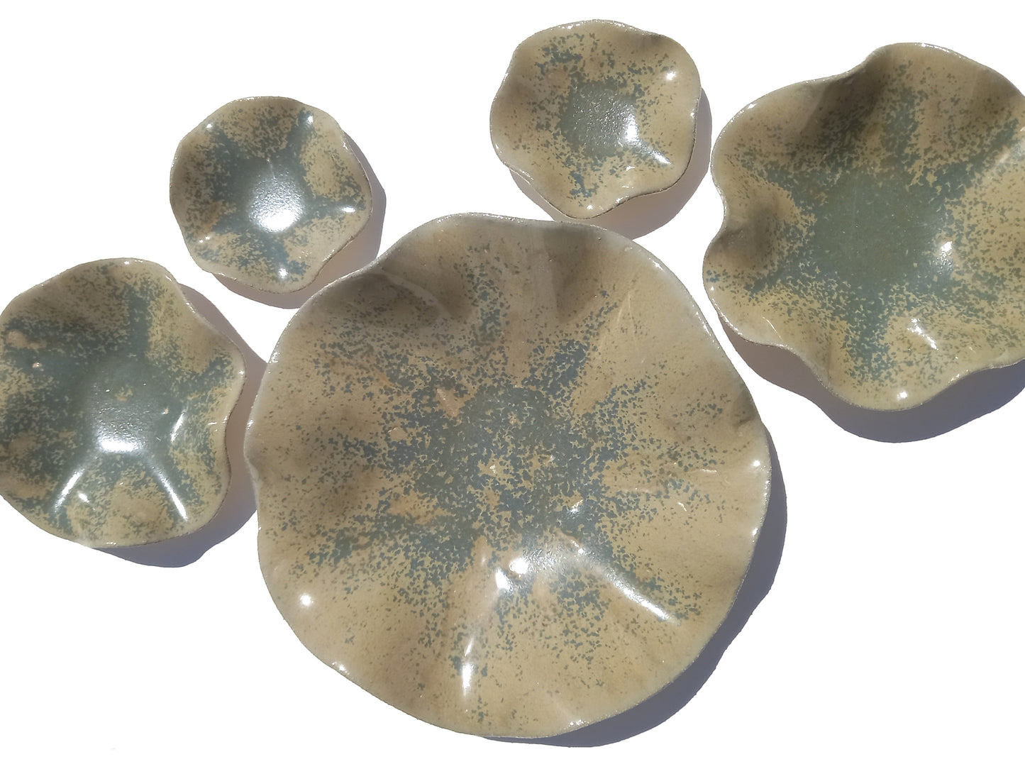 Muted Sage Green Porcelain Art Sculpture: Custom Ceramic Wall Decor, Made to Order