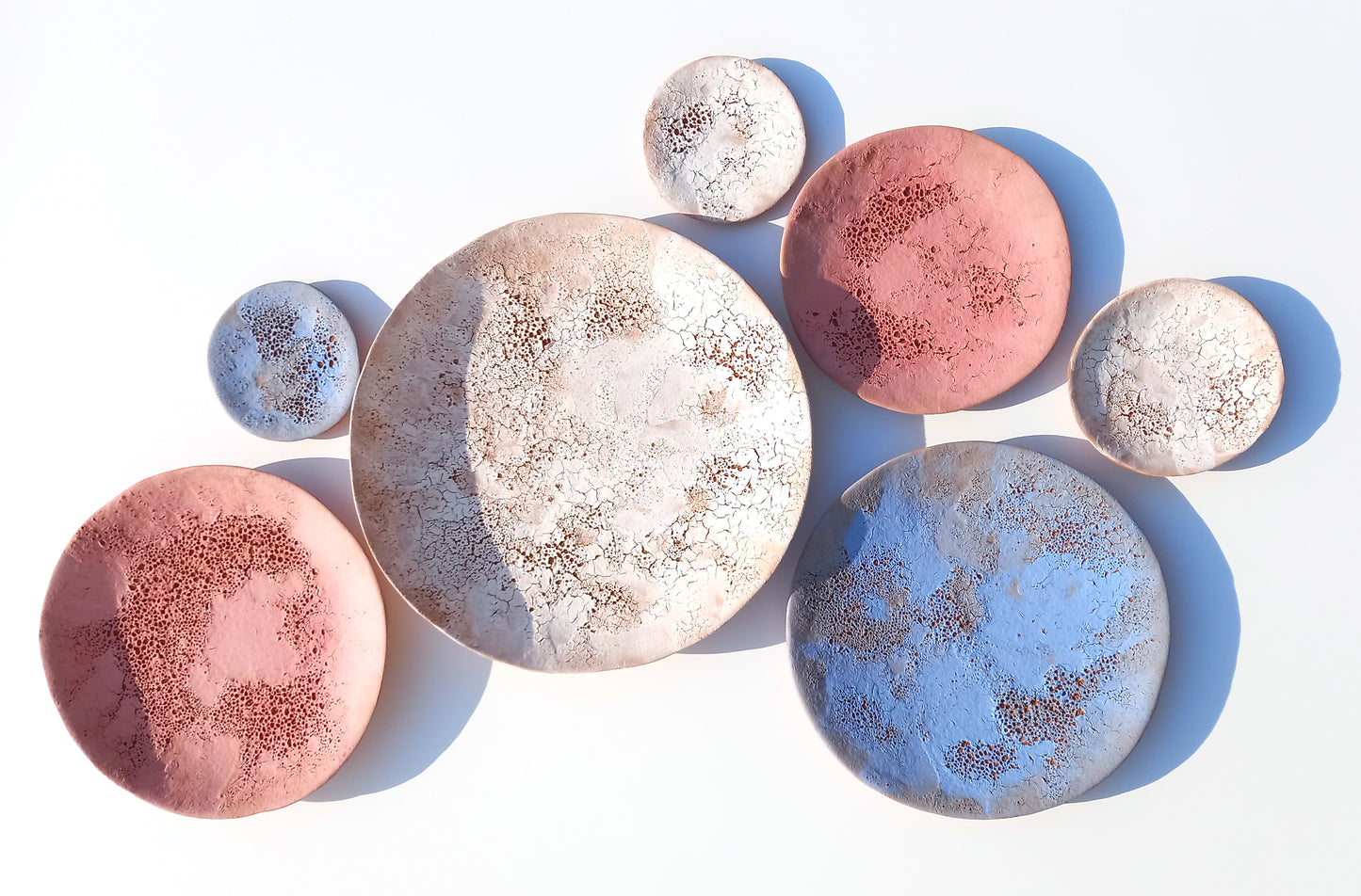 Colorful Terracotta Wall Art Tiles: Handmade Desert Ceramic Sculpture (MADE TO ORDER)