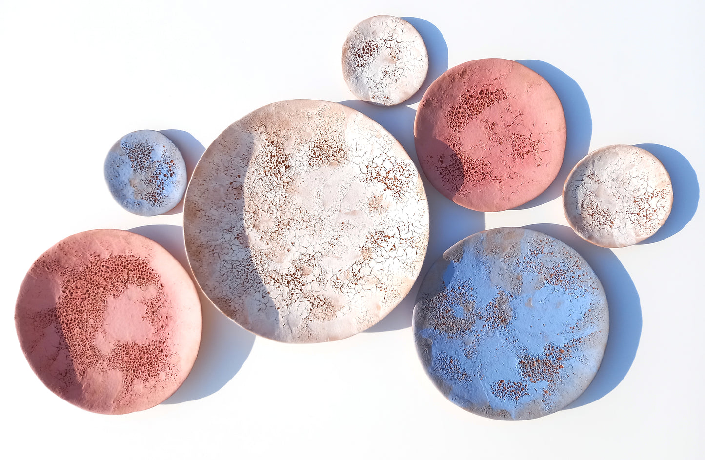 Colorful Terracotta Wall Art Tiles: Handmade Desert Ceramic Sculpture (MADE TO ORDER)