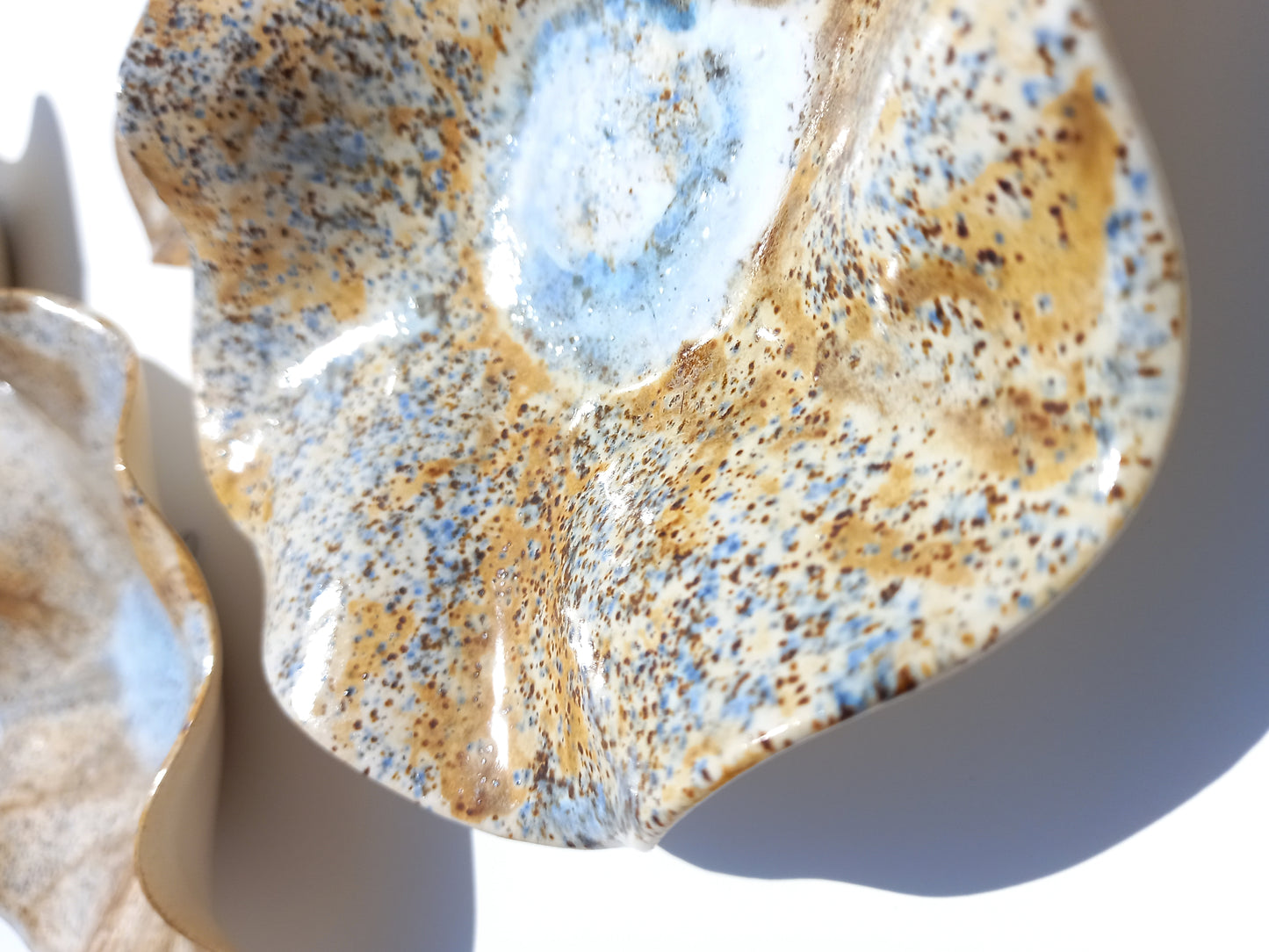 Honey, Blue and White Porcelain Art Sculpture: Custom Ceramic Wall Decor, Made to Order