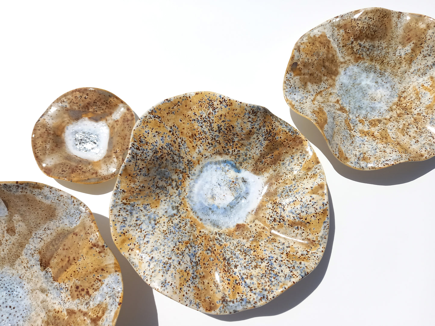 Honey, Blue and White Porcelain Art Sculpture: Custom Ceramic Wall Decor, Made to Order