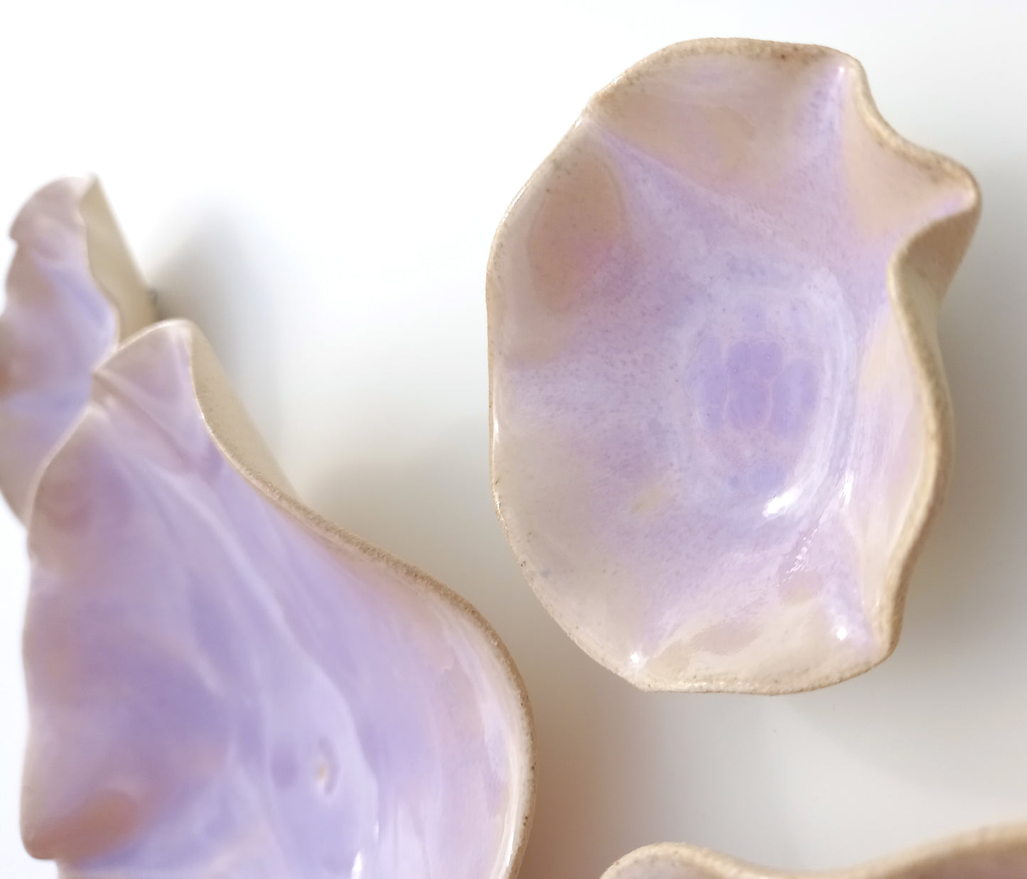 Lavender Porcelain Art Sculpture: Violet Ceramic Wall Decor, Made to Order