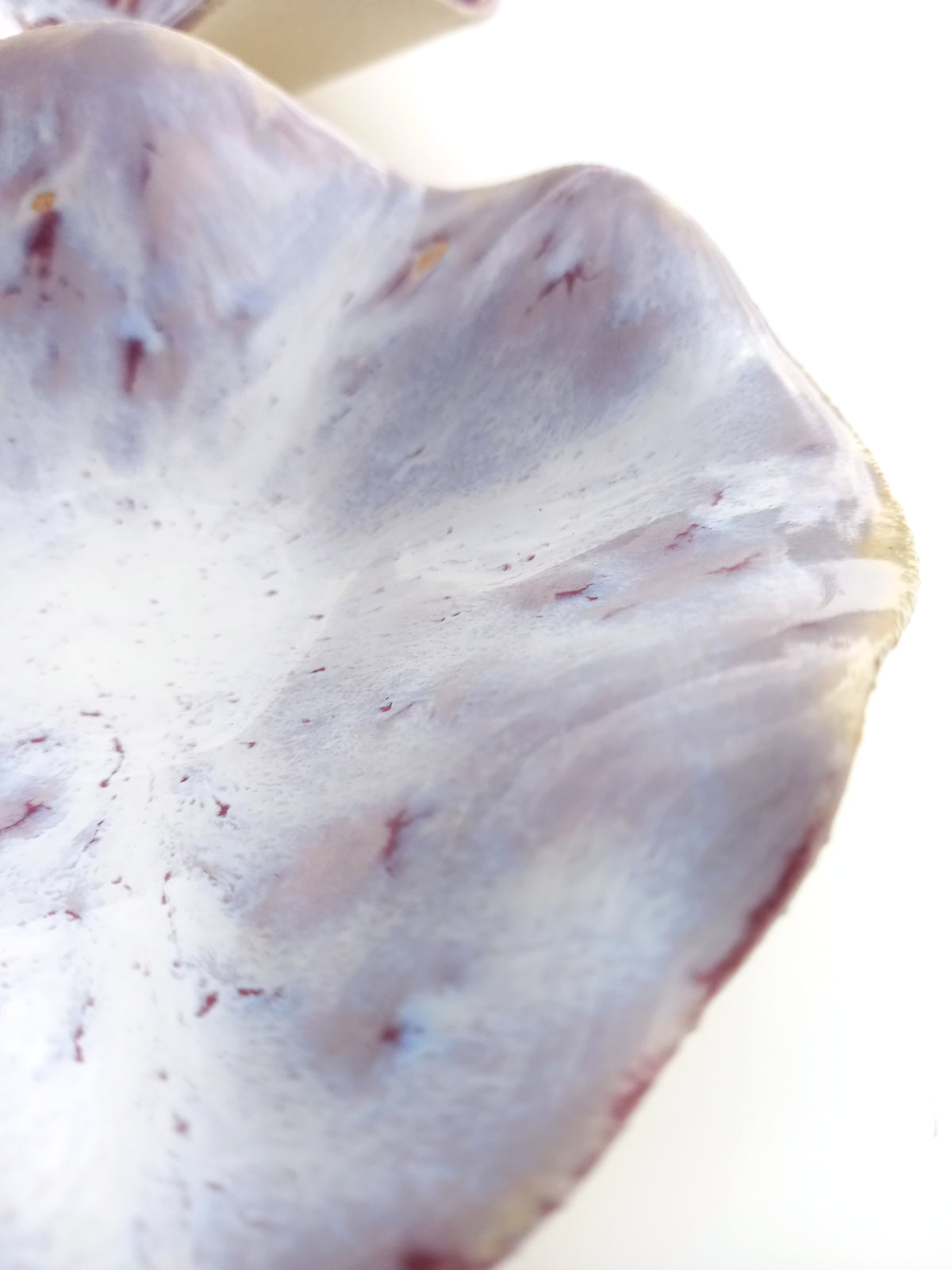 Heather Mauve and Opaline Wall Sculptures: Sculpted Ceramic Art - MADE TO ORDER