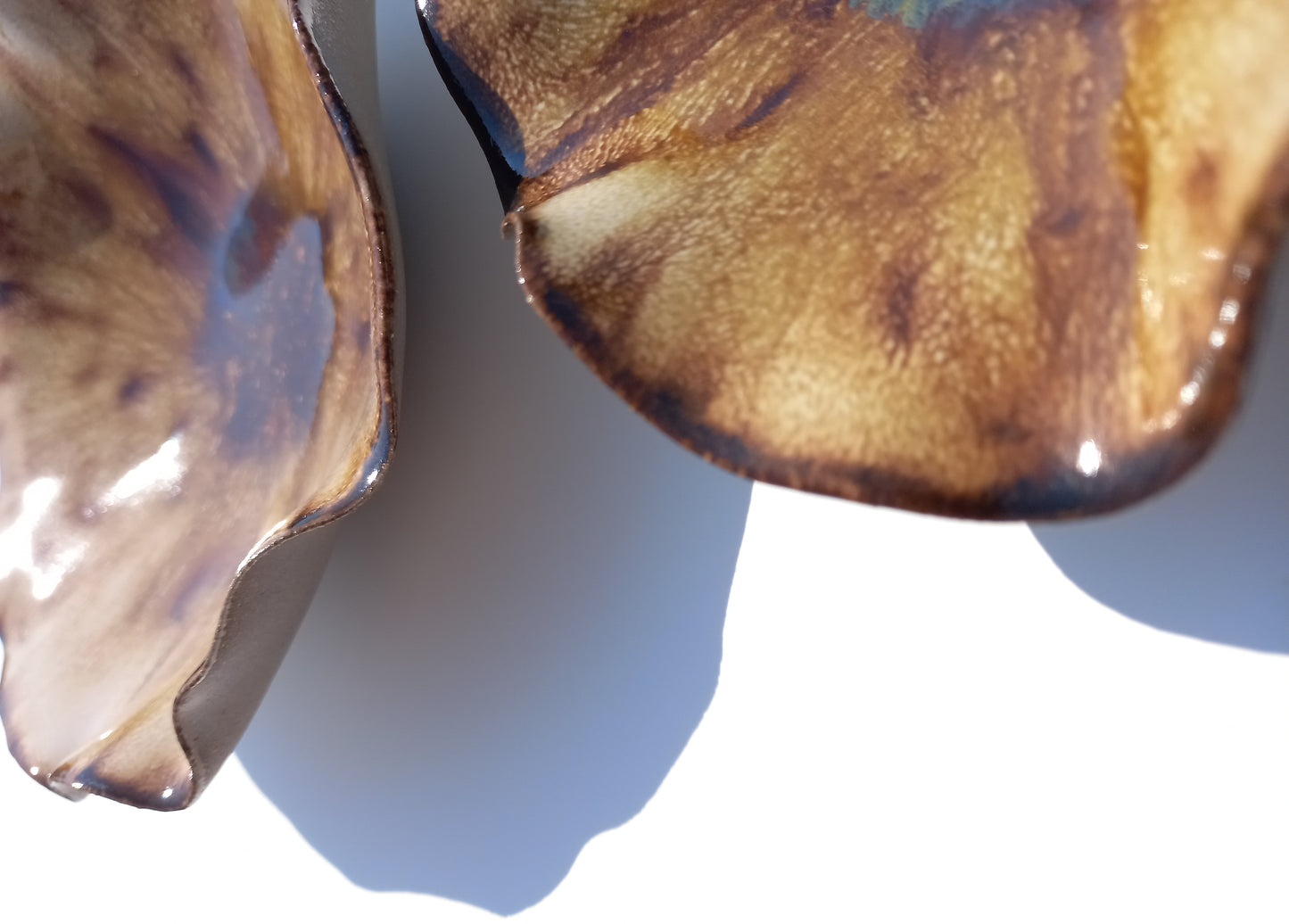 Amber Porcelain Art Sculpture: Ochre Ceramic Wall Decor, Made to Order