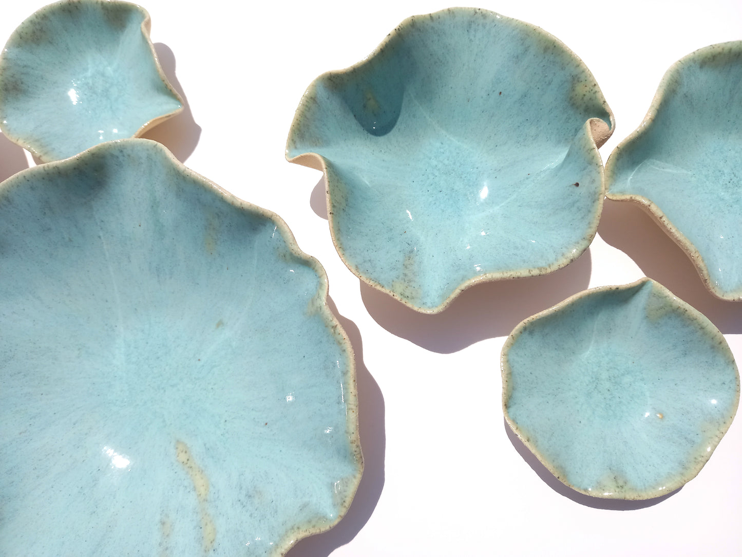 Robin Egg Blue Porcelain Art Sculpture: Earthy Turquoise Ceramic Wall Decor, Made to Order
