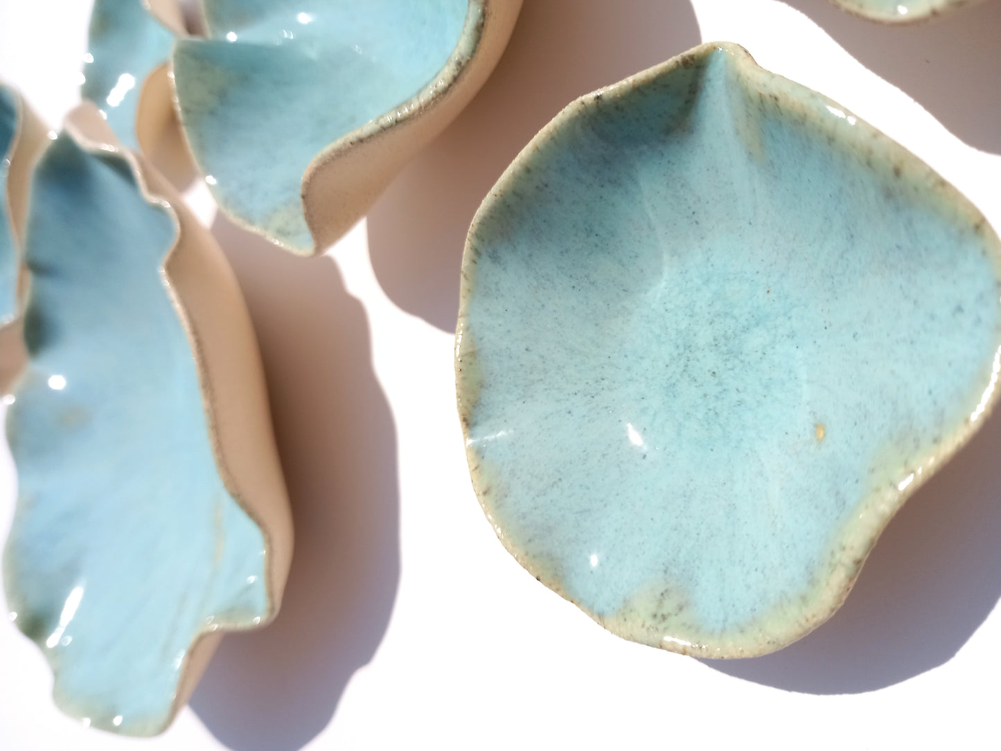 Robin Egg Blue Porcelain Art Sculpture: Earthy Turquoise Ceramic Wall Decor, Made to Order