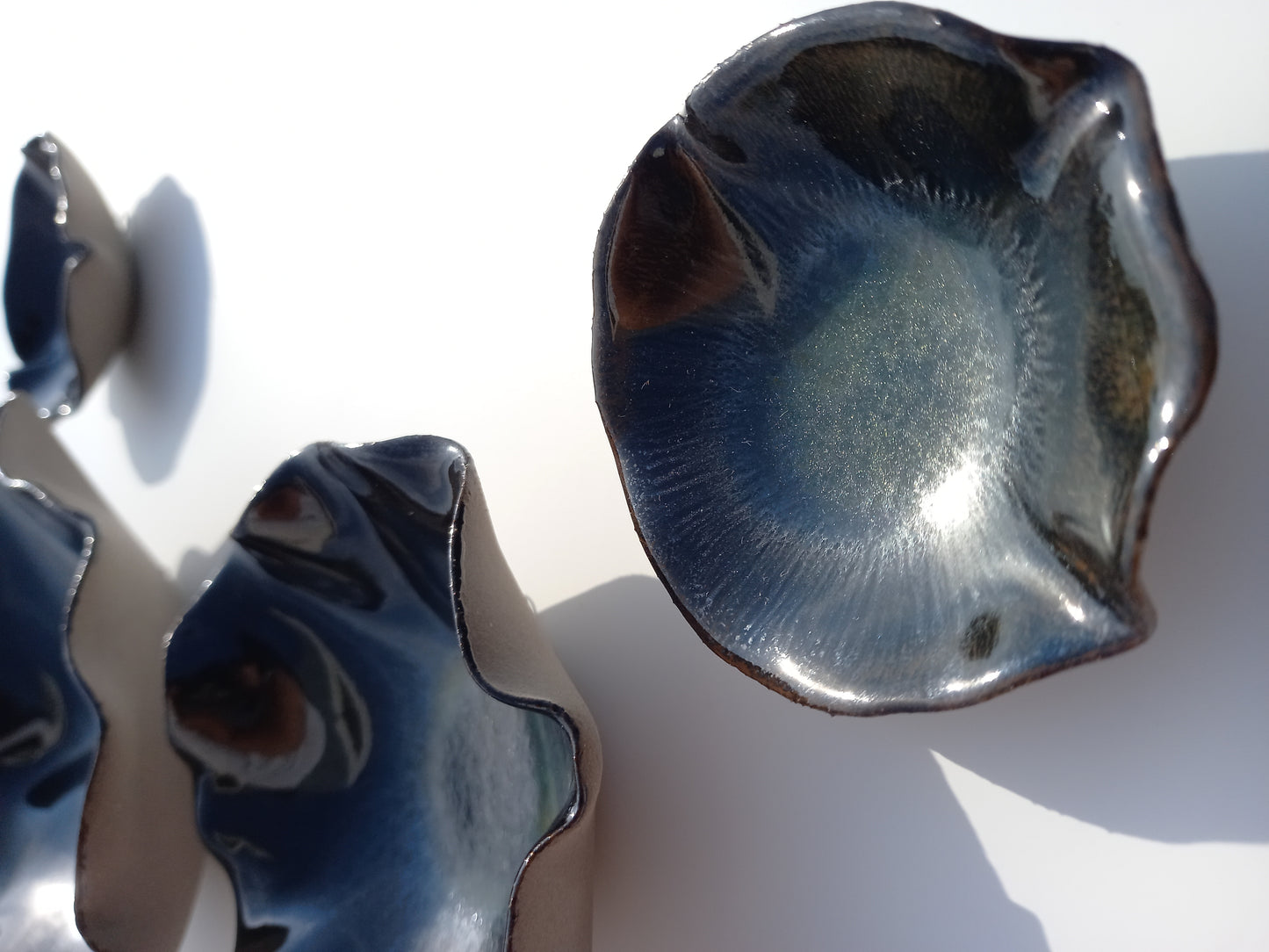 Obsidian Black Porcelain Art Sculpture: Handmade Ceramic Wall Decor, Made to Order