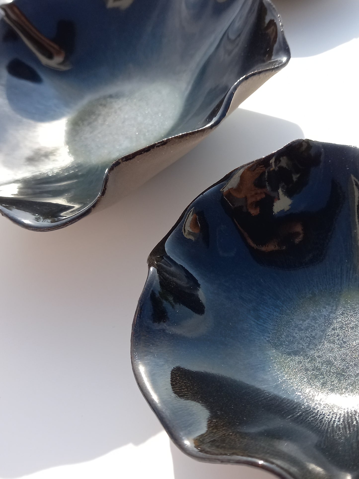 Obsidian Black Porcelain Art Sculpture: Handmade Ceramic Wall Decor, Made to Order