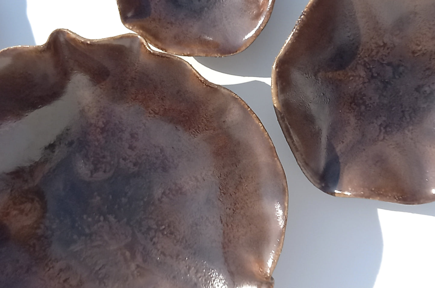 Espresso Brown Porcelain Art Sculpture: Obsidian Brown Ceramic Wall Decor, Made to Order