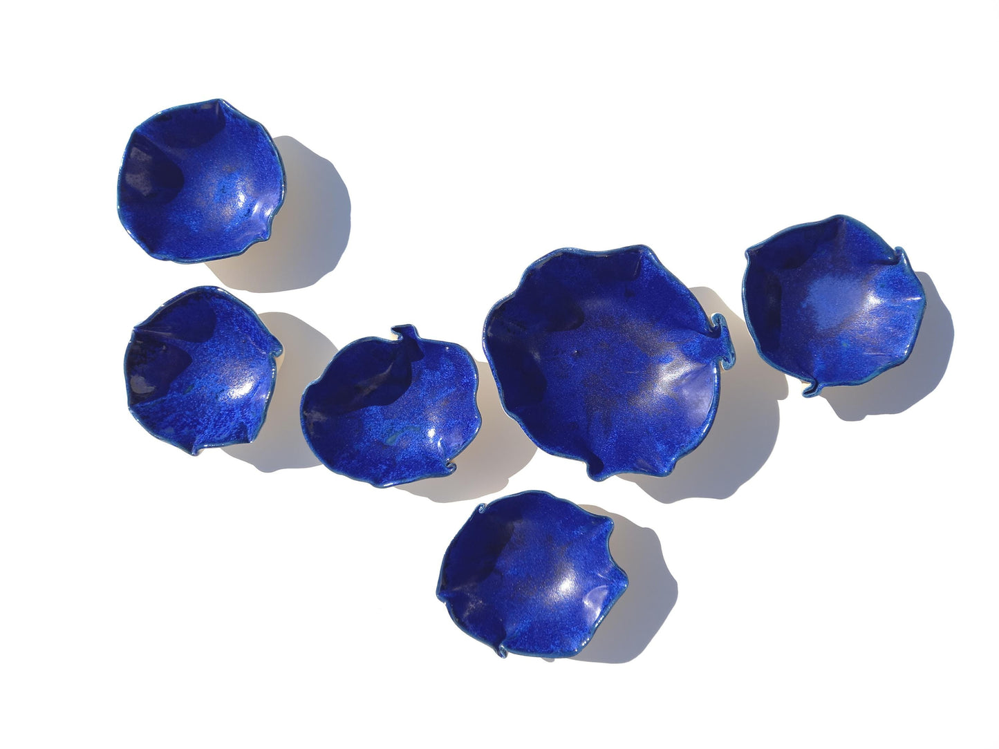 Large Blue Porcelain Wall Art - Ceramic Installation - Minimalist Sculpture - MADE TO ORDER
