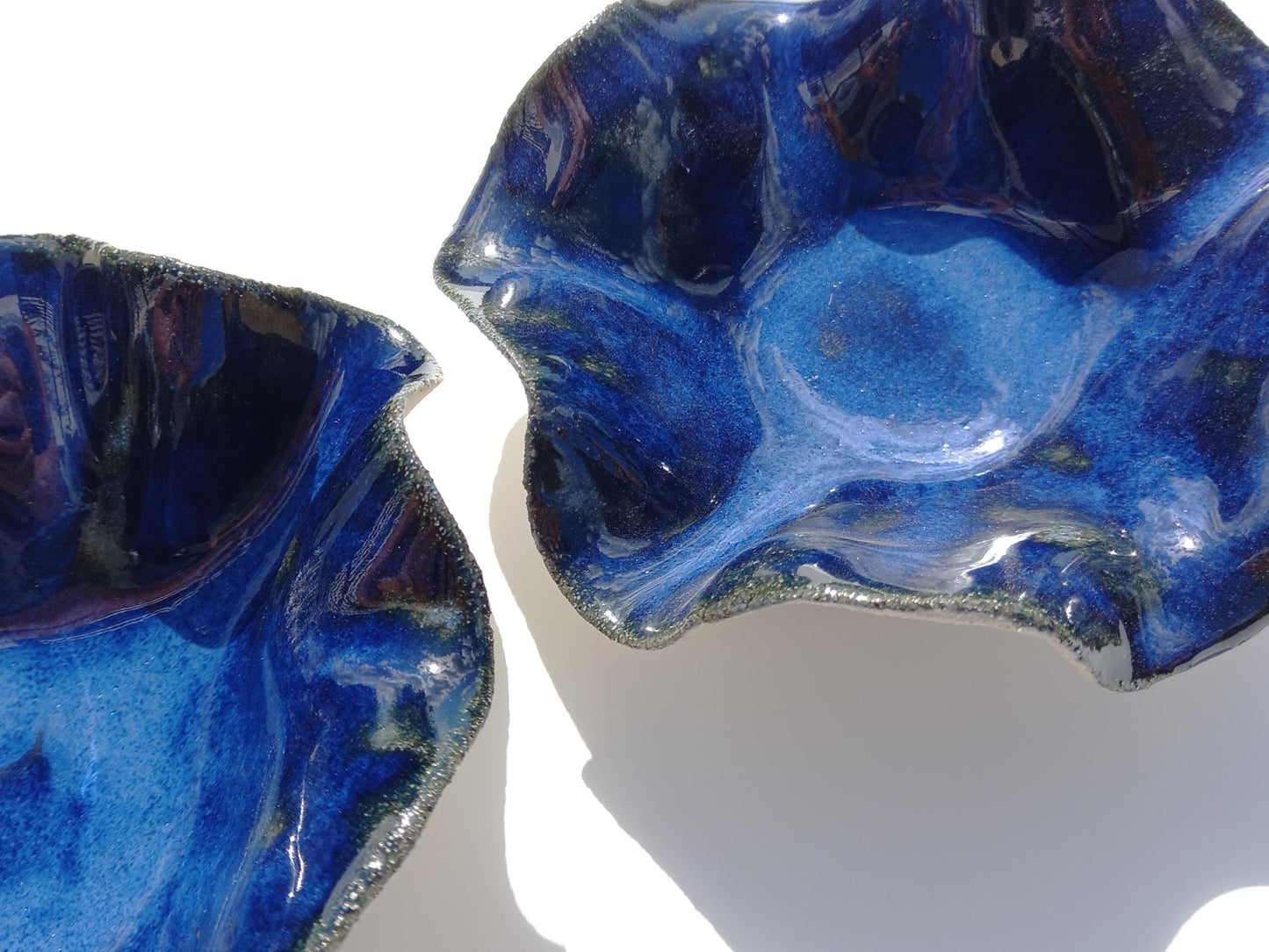 Large Blue Ceramic Wall Art Installation - Handmade Ceramic Sculpture - Made to Order