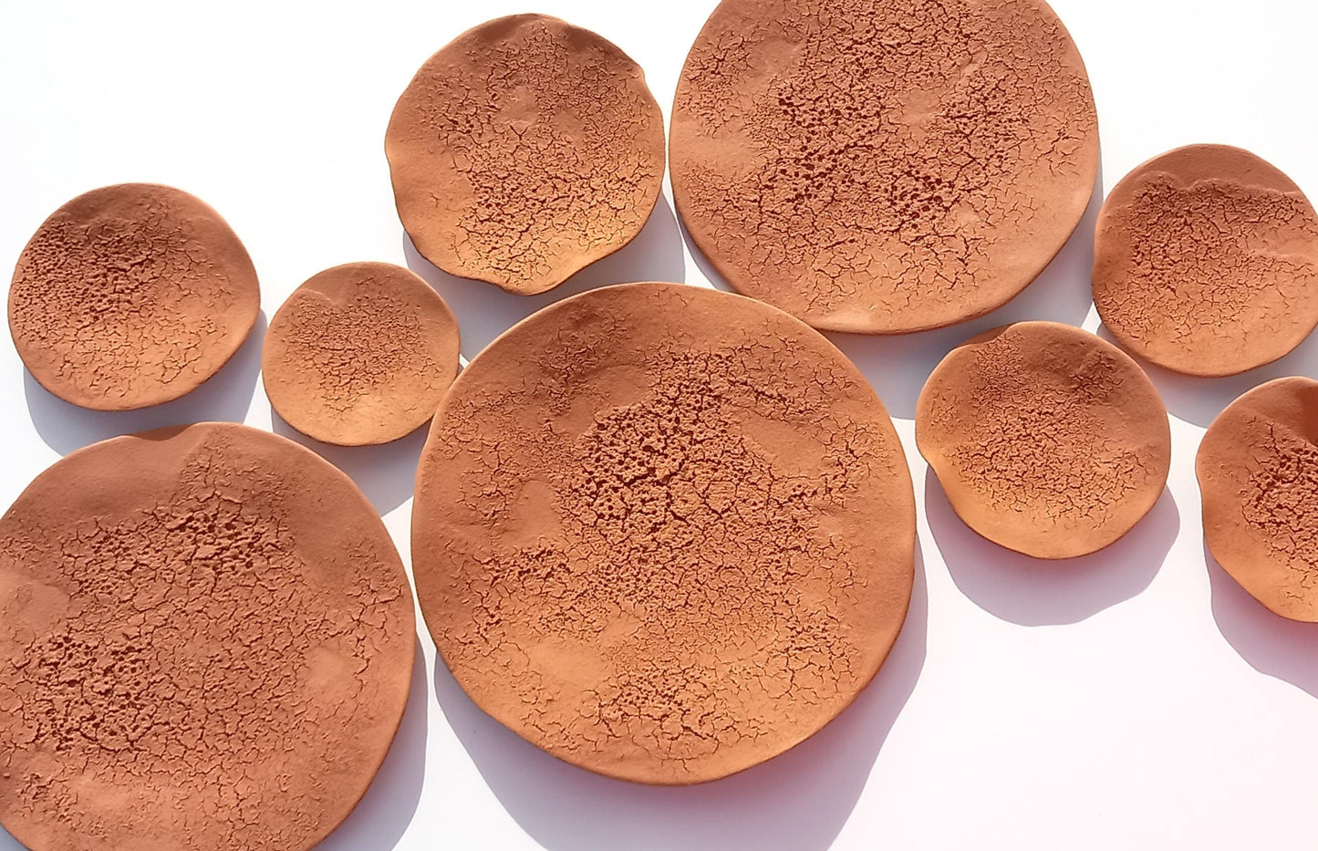 Large Terracotta Wall Art Tiles: Handmade Ceramic Sculpture (MADE TO ORDER)