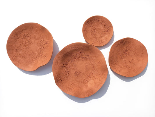 Terracotta Wall Art Tiles: Ceramic Desert Sculpture, Made to Order
